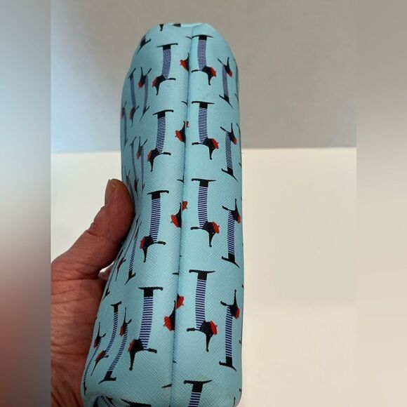 French Beret Dachshund Pencil Case Makeup Tote Travel by Danielle Creations - Picture 3 of 8